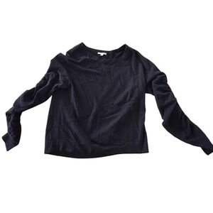 ROI Womens‎ 100% Cashmere Crew Neck Long Sleeve Sweater Black Size Medium